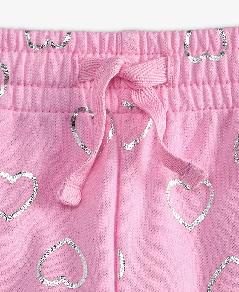 Epic Threads Girls' 12M-5T Metallic-Heart Sweatpants, Macy's Exclusive