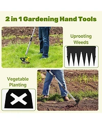 Xdovet Weed Puller Tool Gardening Set Hand Rake Hoe Remover