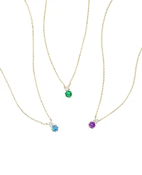 Deux Birthstone Necklace, Personalized Jewelry, Meaningful Gift