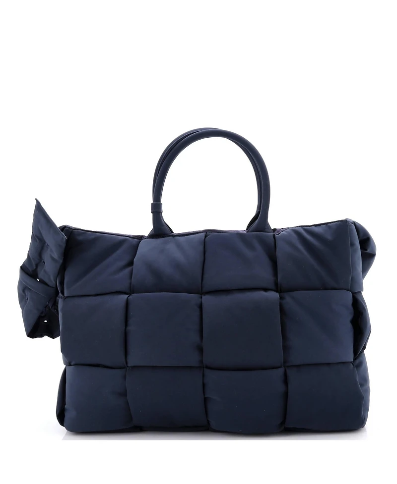 Pre-Owned Bottega Veneta Large Arco Tote Maxi Intrecciato Nylon