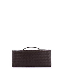 Pre-Owned Bottega Veneta Long Andiamo Top Handle Clutch Intrecciato Nappa
