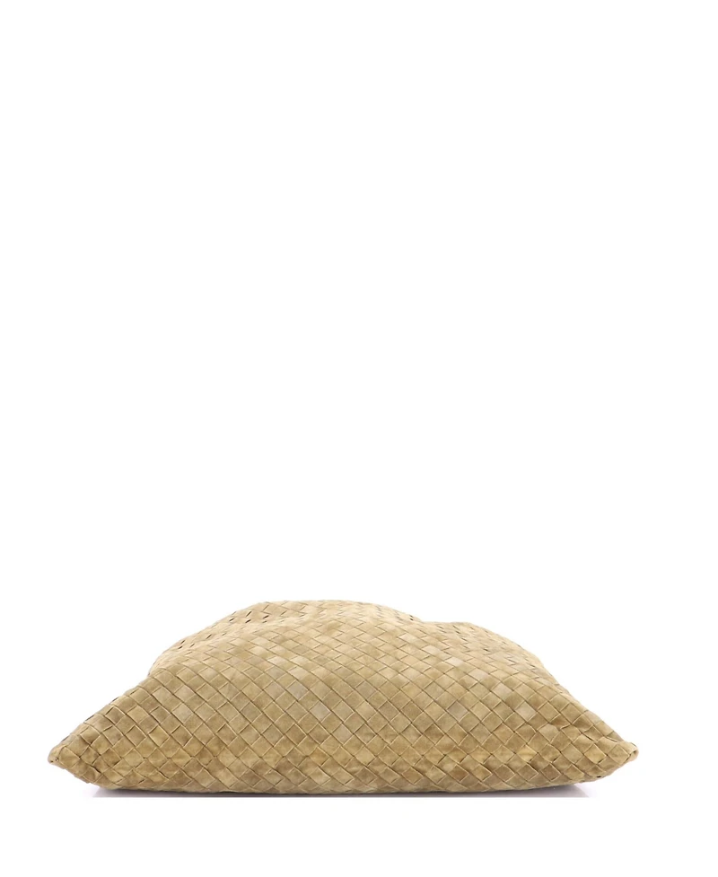 Pre-Owned Bottega Veneta Large Hop Hobo Intrecciato Suede