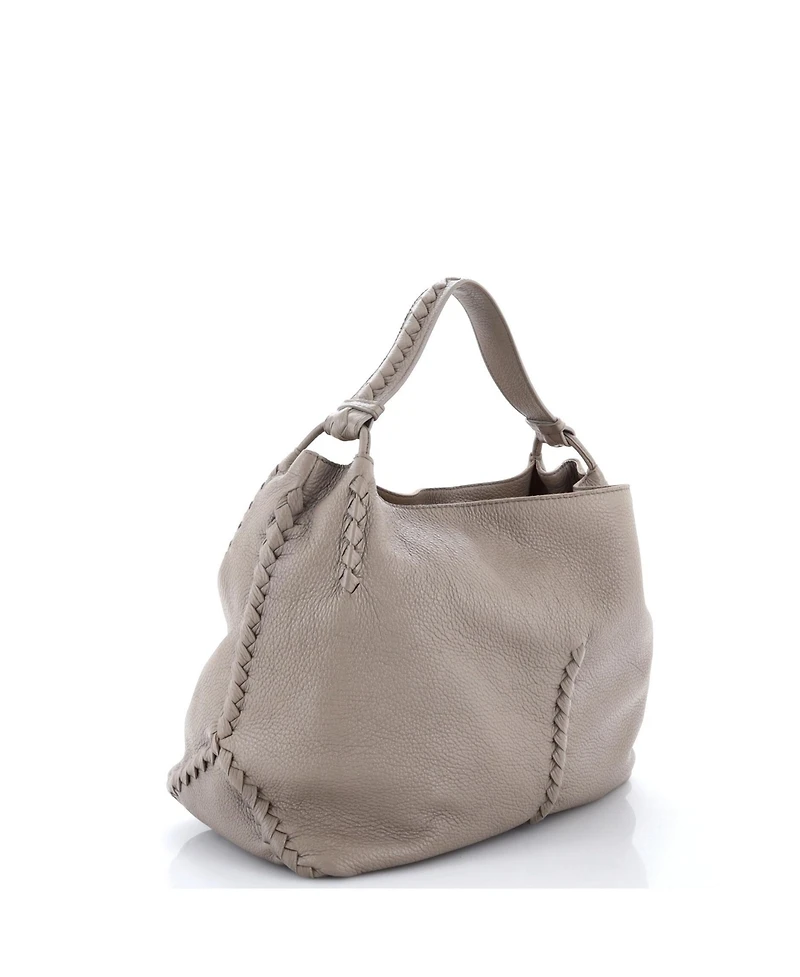 Pre-Owned Bottega Veneta Medium Open Hobo Cervo with Intrecciato Detail