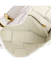 Pre-Owned Bottega Veneta Cassette Crossbody Bag Maxi Intrecciato Grained Leather
