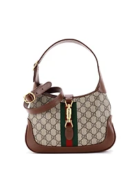 Pre-Owned Gucci Small Jackie 1961 Hobo Gg Coated Canvas