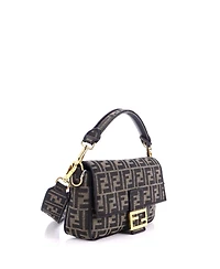 Pre-Owned Fendi Medium Baguette Nm Bag Zucca Canvas