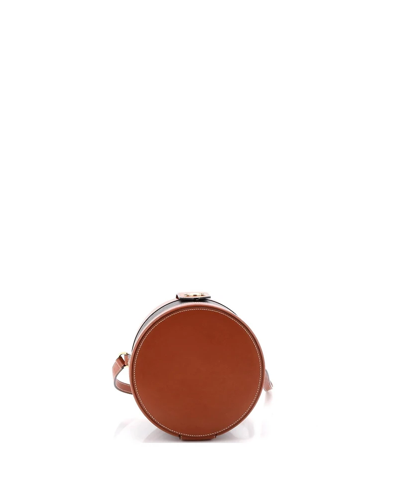 Pre-Owned Celine Medium Tambour Bag Triomphe Coated Canvas