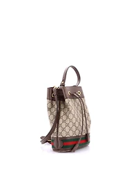 Pre-Owned Gucci Small Ophidia Bucket Bag Gg Coated Canvas