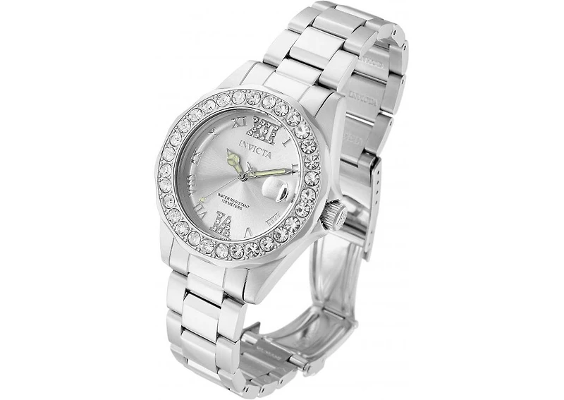 Invicta Women's Pro Diver Quartz Hand Silver Dial Watch