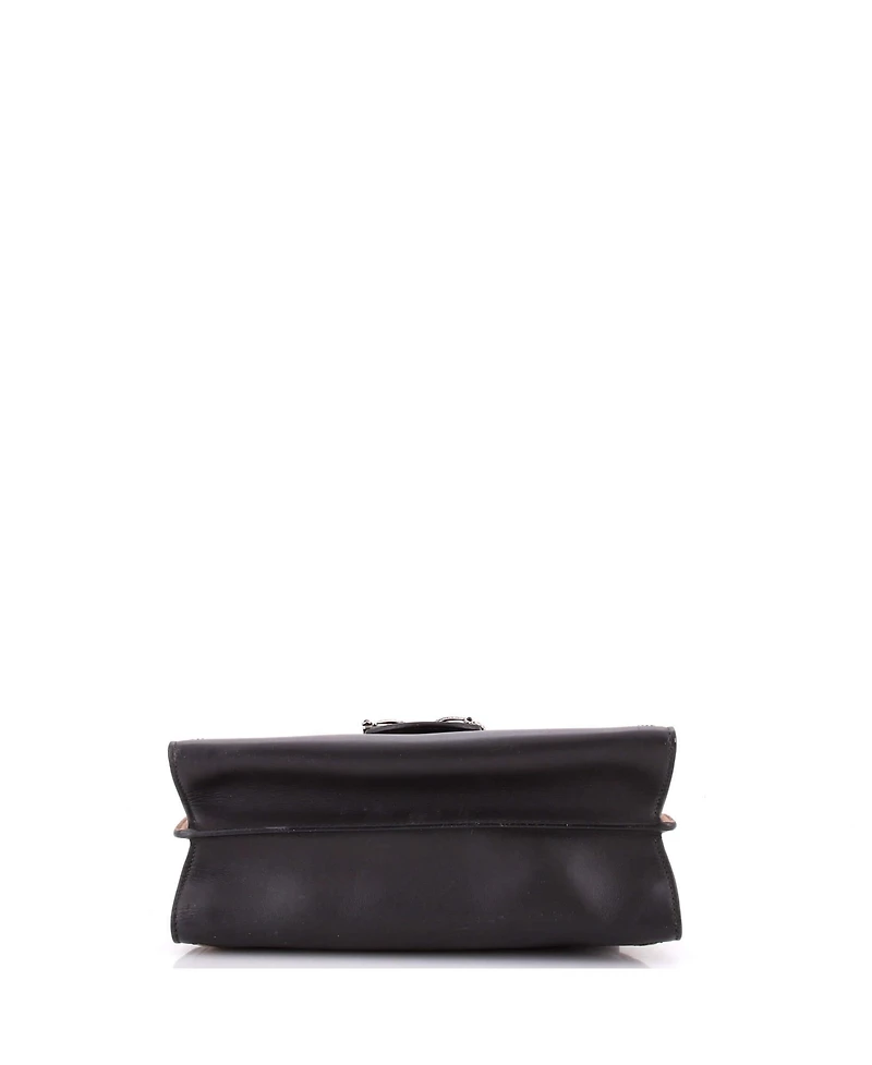 Pre-Owned Dolce & Gabbana Small Amore Flap Shoulder Bag Leather with Suede