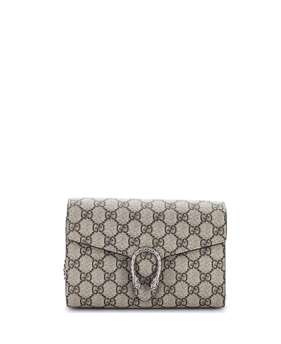 Pre-Owned Gucci Small Dionysus Chain Wallet Gg Coated Canvas