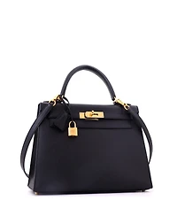 Pre-Owned HERMES Kelly Handbag Epsom with Gold Hardware