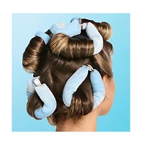 Gimme Beauty Chill Curl Heatless Flex Rods Gentle and Bendable Hair Rods for Overnight Curls Snap Closure for Secure Hold Medium Hair, 6 Count