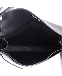 Pre-Owned HERMES 25 Kelly Depeches Pouch Evergrain