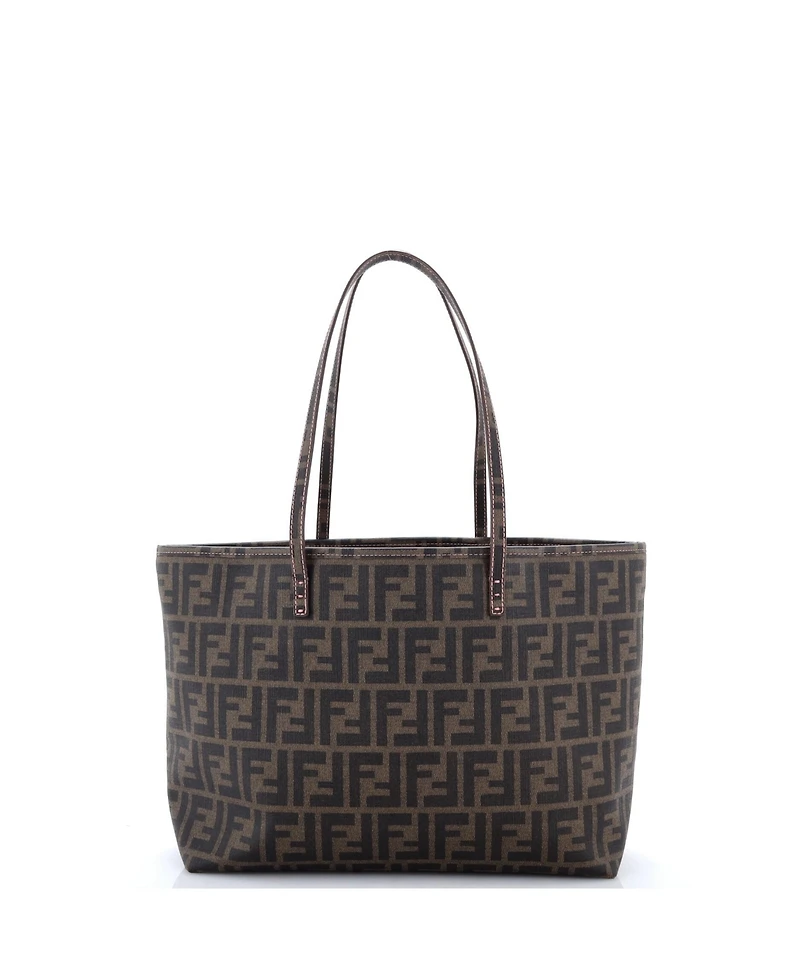 Pre-Owned Fendi Medium Roll Tote Zucca Coated Canvas