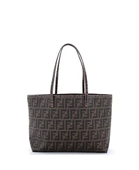Pre-Owned Fendi Medium Roll Tote Zucca Coated Canvas