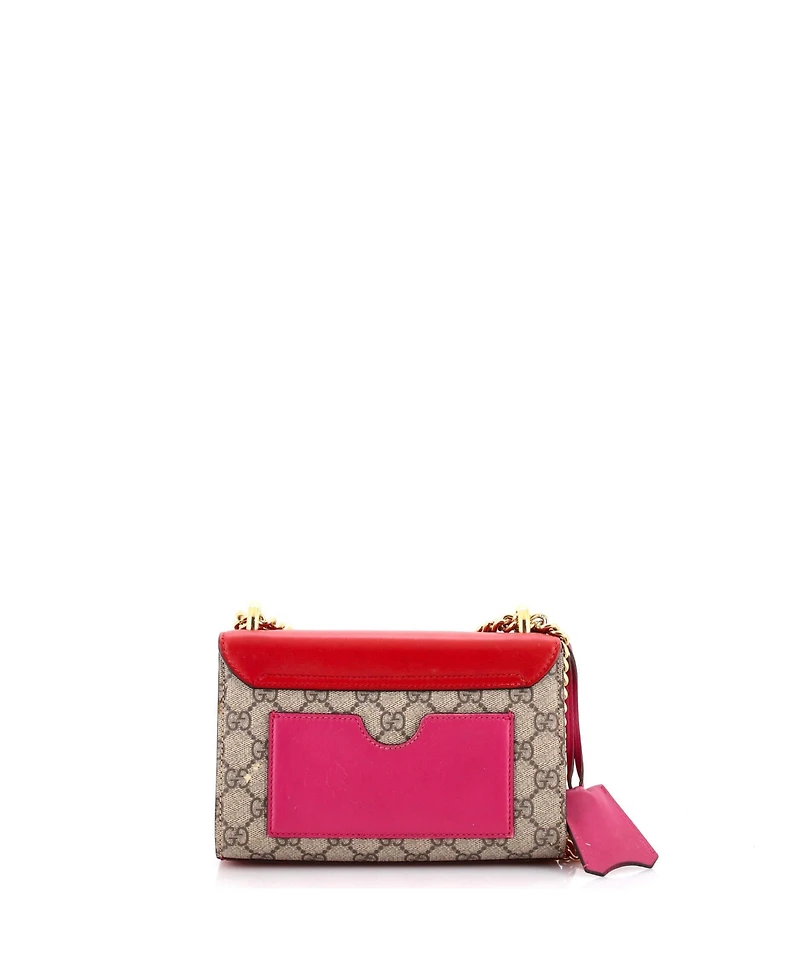 Pre-Owned Gucci Small Padlock Shoulder Bag Gg Coated Canvas and Leather