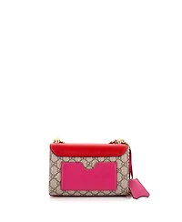 Pre-Owned Gucci Small Padlock Shoulder Bag Gg Coated Canvas and Leather