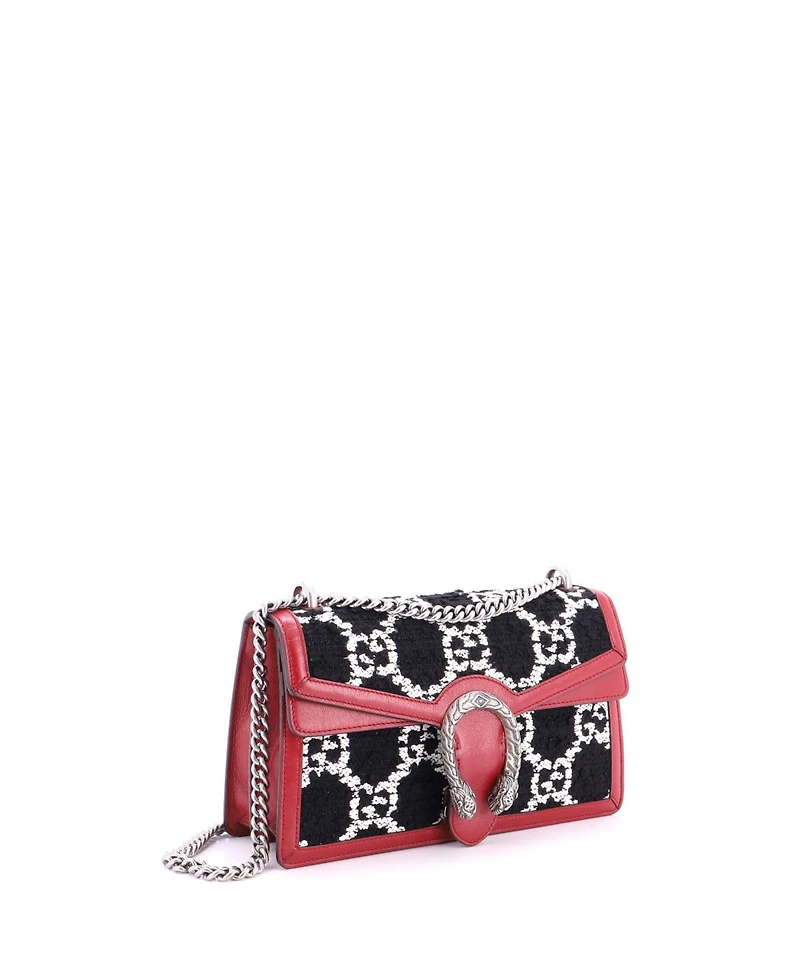 Pre-Owned Gucci Small Dionysus Bag Gg Tweed