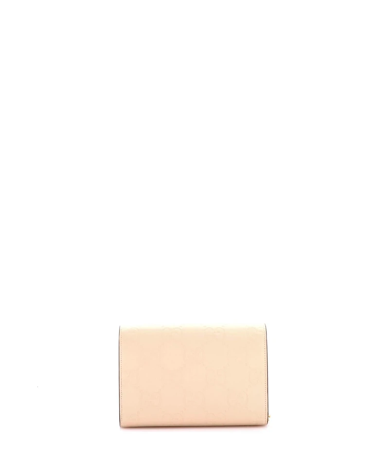 Pre-Owned Gucci Envelope Wallet on Chain Guccissima Leather