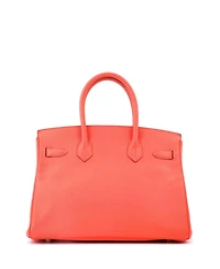 Pre-Owned HERMES Birkin 30 Handbag Red Epsom with Gold Hardware