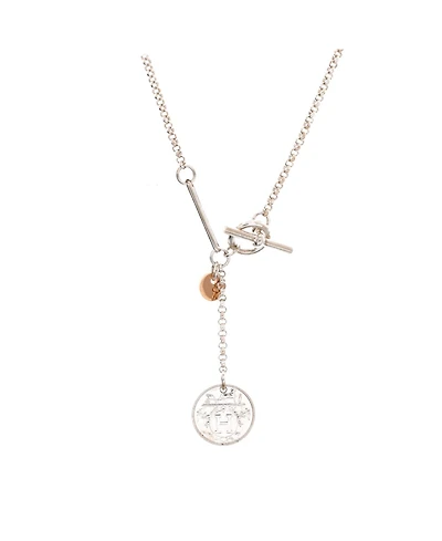 Pre-Owned HERMES Ex-Libris Long Necklace