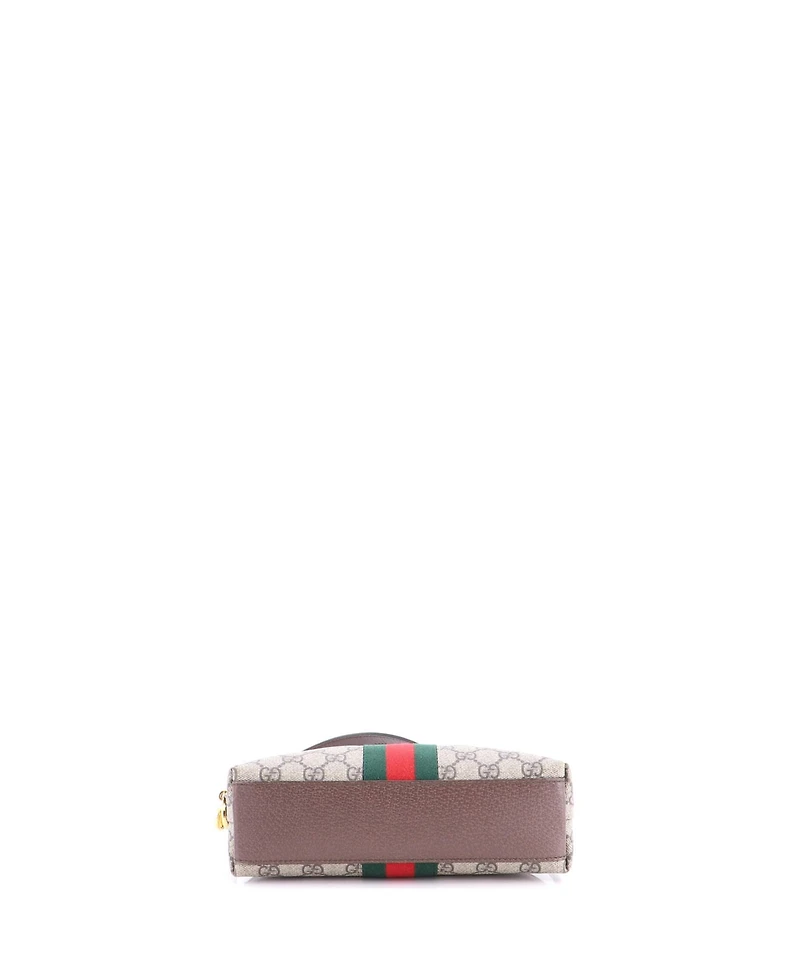 Pre-Owned Gucci Small Ophidia Dome Shoulder Bag Gg Coated Canvas