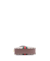 Pre-Owned Gucci Small Ophidia Dome Shoulder Bag Gg Coated Canvas