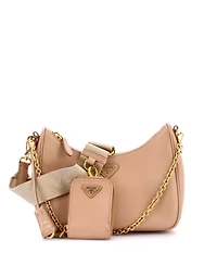 Pre-Owned Prada Small Re-Edition 2005 Shoulder Bag Saffiano Leather