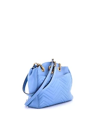 Pre-Owned Gucci Medium Gg Marmont Chain Tote Matelasse Leather