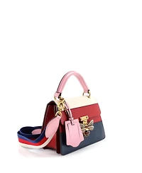 Pre-Owned Gucci Small Queen Margaret Top Handle Bag Colorblock Leather