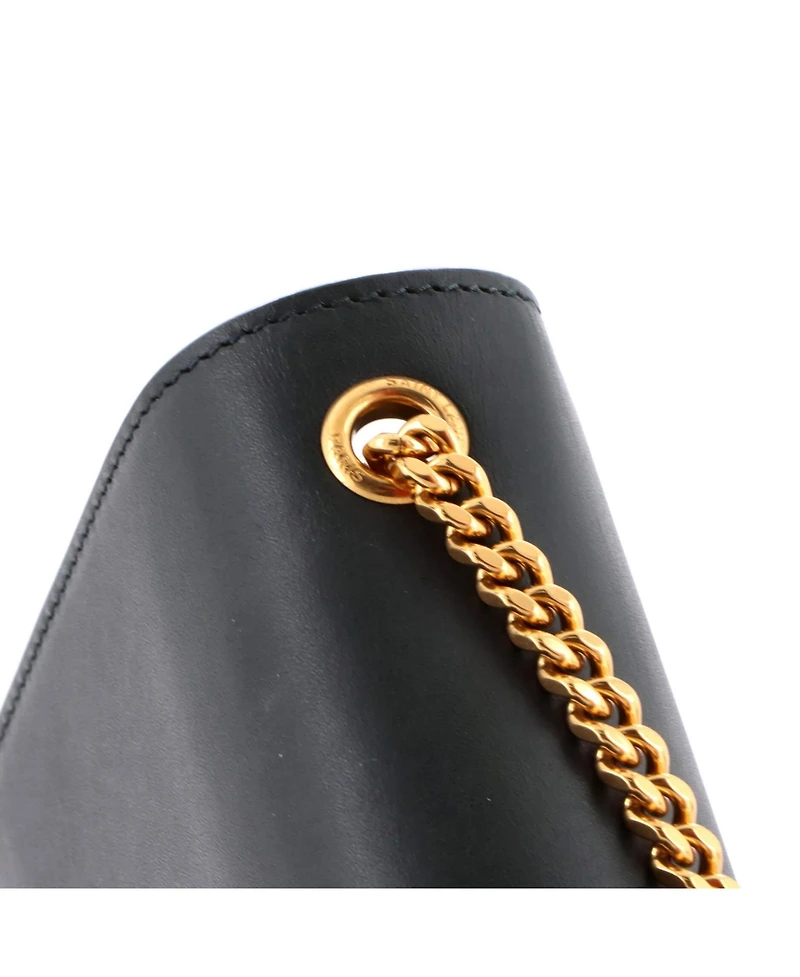 Pre-Owned Saint Laurent Small Classic Monogram Tassel Crossbody Bag Leather