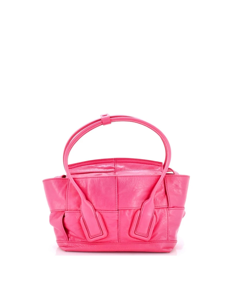 Pre-Owned Bottega Veneta Mini Arco Bag Maxi Intrecciato Leather
