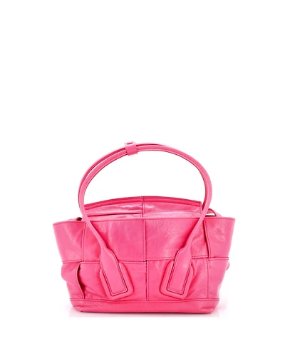 Pre-Owned Bottega Veneta Mini Arco Bag Maxi Intrecciato Leather