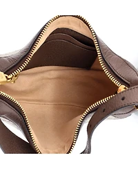 Pre-Owned Gucci Mini Ophidia Half Moon Bag Gg Coated Canvas