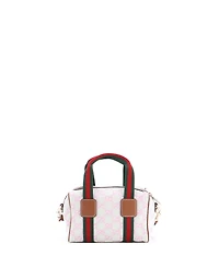 Pre-Owned Gucci Mini Web Boston Bag Gg Canvas