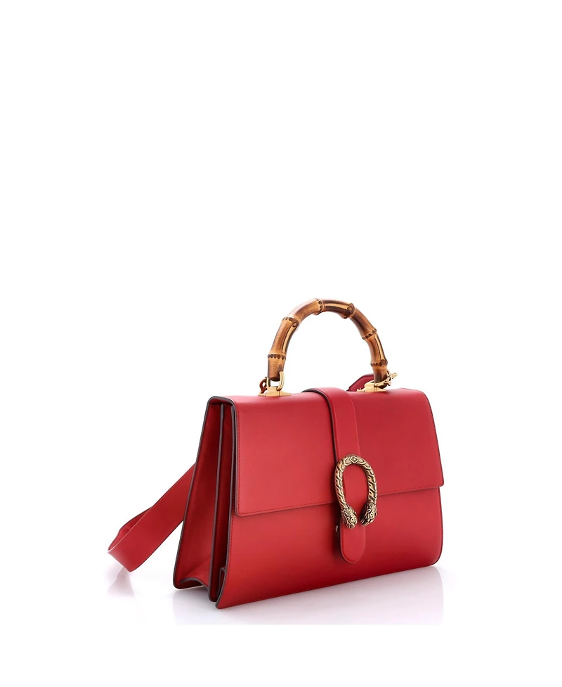 Pre-Owned Gucci Large Dionysus Bamboo Top Handle Bag Leather