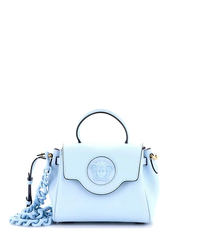 Pre-Owned Versace Small La Medusa Top Handle Bag Leather