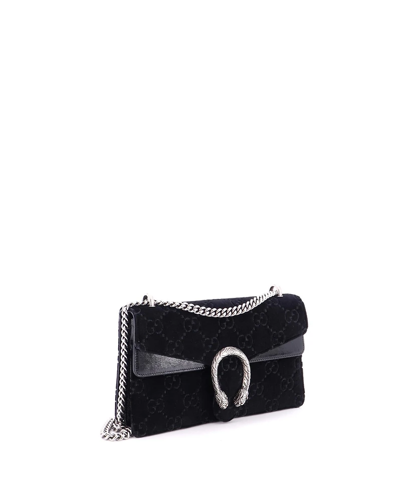 Pre-Owned Gucci Small Dionysus Bag Gg Velvet