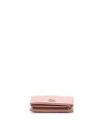 Pre-Owned Gucci Gg Marmont Flap Card Case Matelasse Leather