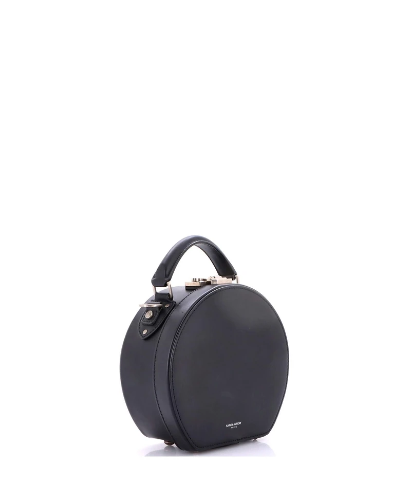 Pre-Owned Saint Laurent Small Mica Hatbox Bag Leather