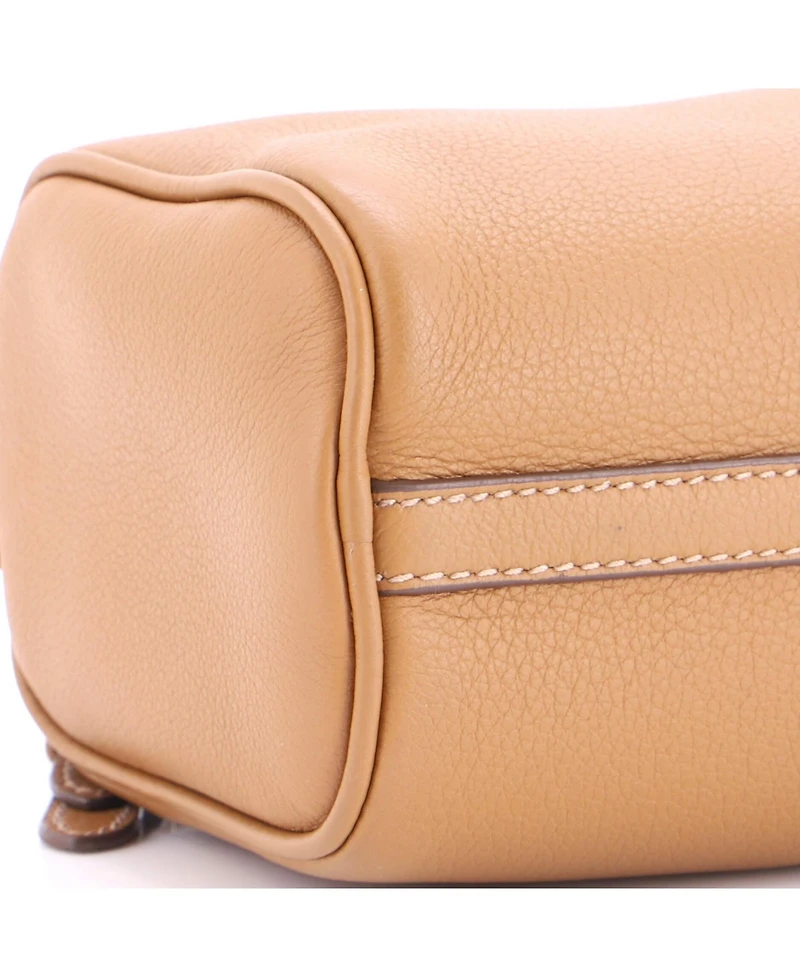 Pre-Owned Prada Zip Buckle Pouch Shoulder Bag Leather