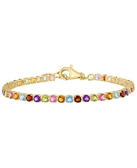 Effy Collection Multi-Gemstone (4-1/4 ct. t.w.) Bracelet in 14k Yellow Gold