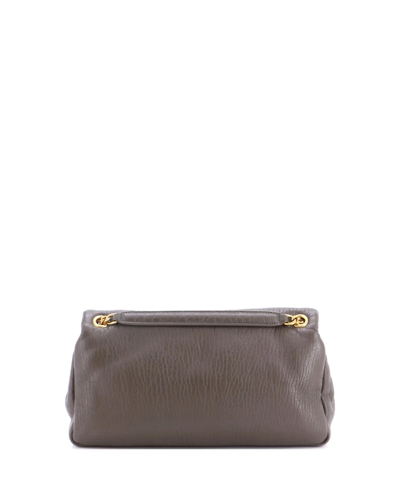 Pre-Owned Saint Laurent Medium Calypso Flap Bag Leather