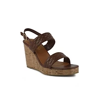 mohana quilted high wedge heel sandals