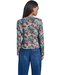 Karl Lagerfeld Paris Women's Gold-Button Four-Pocket Jacket