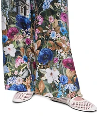 Karl Lagerfeld Paris Women's Scene Printed Pull-On Pants