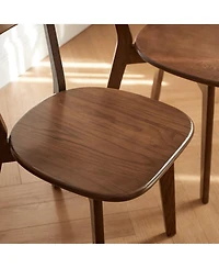 sumyeg Solid Oak Dining Chair with Fas Grade Wood Frame for Dining Room and Living Room