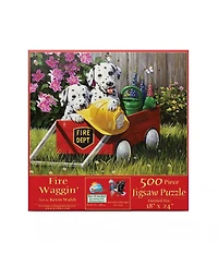 SunsOut Fire Waggin' 500 piece Jigsaw Puzzle for Adults