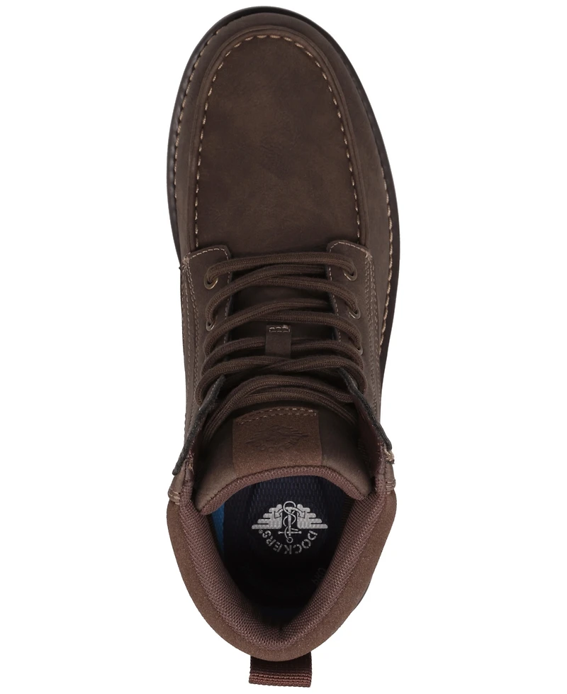 Dockers Men's Davis Rugged Casual Tumbled Moc-Toe Boots